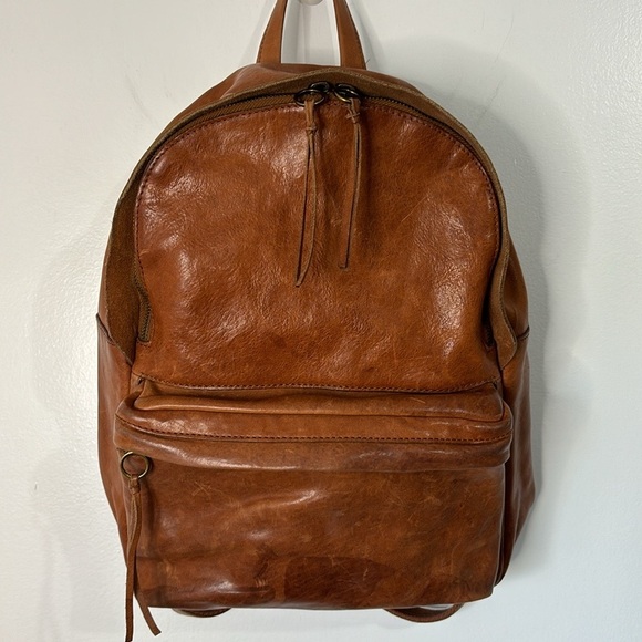 Madewell Lorimer Full Size Leather Backpack Cognac Brown G2015 main image 7